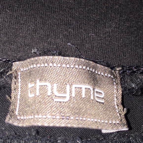 Thyme Maternity Capris Black Size Medium - Picture 6 of 12